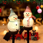 Christmas Ground With Snowman Lawn Lights - Image 6