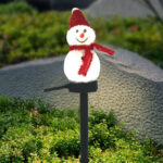 Christmas Ground With Snowman Lawn Lights - Image 2