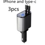 Metal Car Charger 100W Super Fast Charging Car Cigarette Lighter USB And TYPE-C Adapter - Image 5