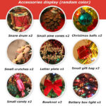 30  Long Tabletop Artificial Small Mini Christmas Tree W LED Lights Ornament - Image 7