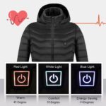 New Heated Jacket Coat USB Electric Jacket Cotton Coat Heater Thermal Clothing Heating Vest Men's Clothes Winter - Image 9