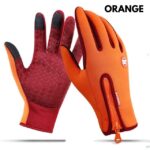 Winter Gloves Touch Screen Riding Motorcycle Sliding Waterproof Sports Gloves With Fleece - Image 8