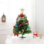 30  Long Tabletop Artificial Small Mini Christmas Tree W LED Lights Ornament - Image 5